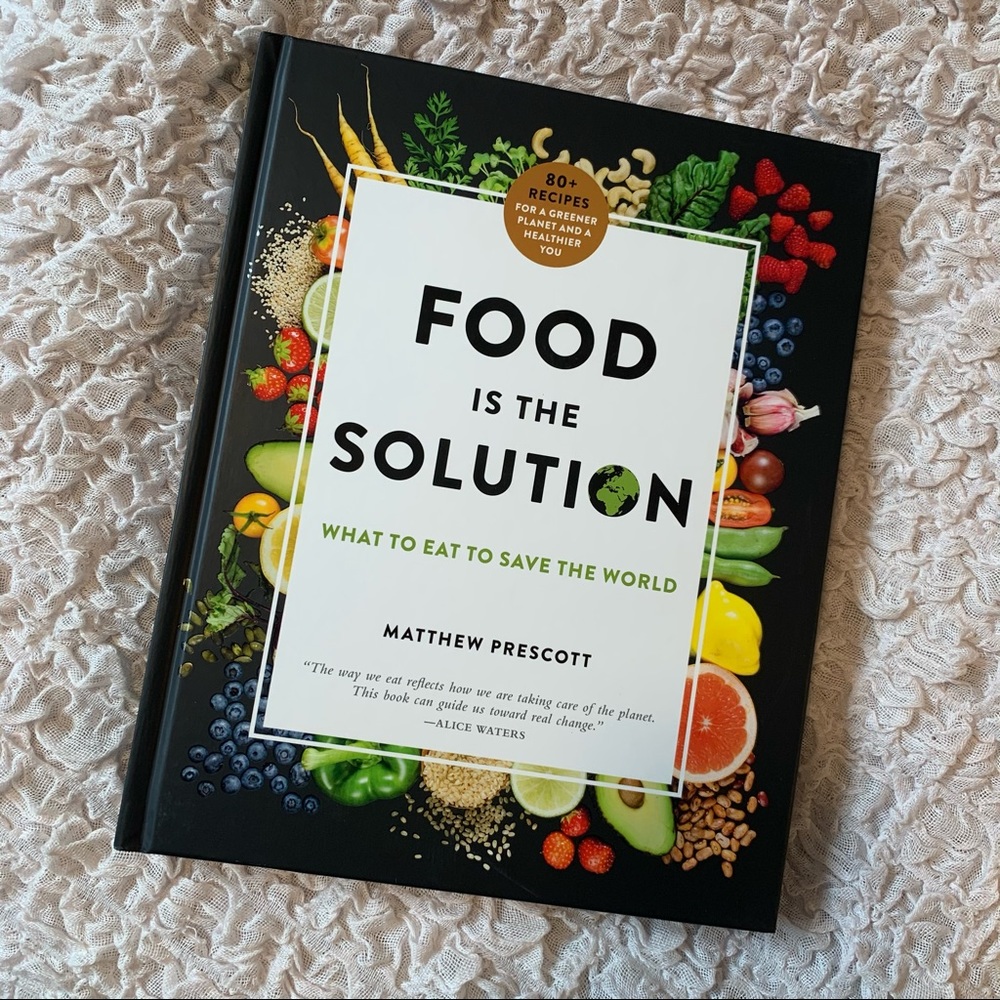 Hardcover Recipe Book, “Food is the Solution”